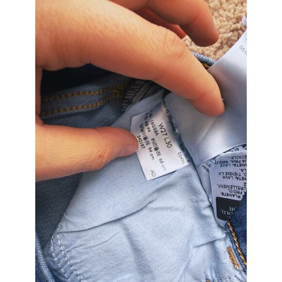 Levi's Women's 720 High Rise Super Skinny Blue Jeans 27 Classic Normcore Casual - Picture 6 of 7